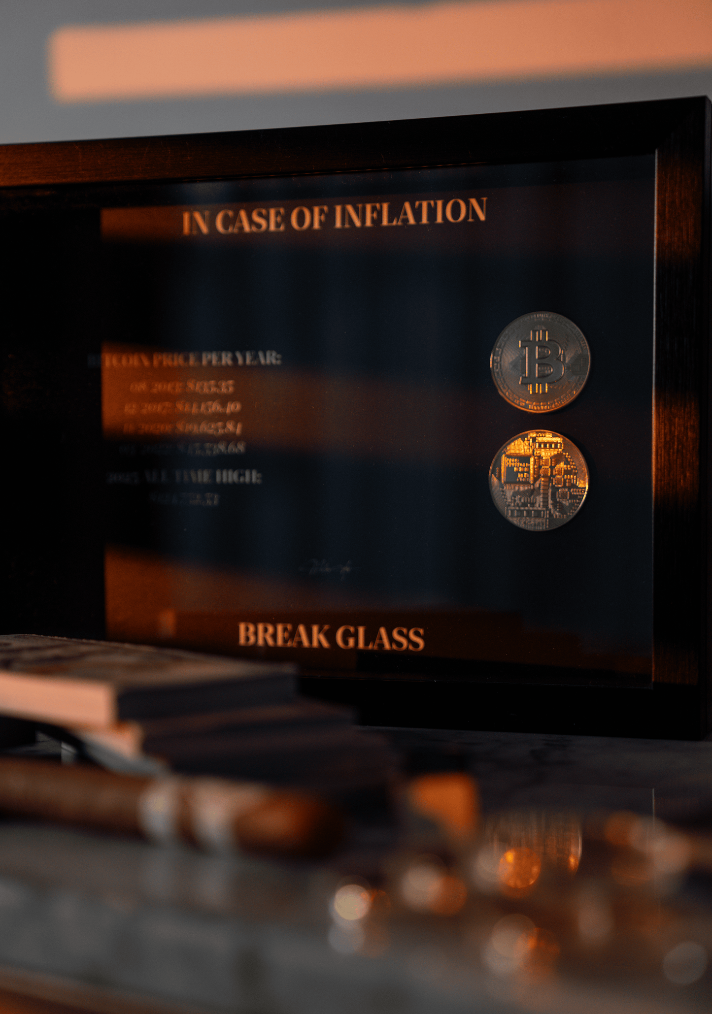 IN CASE OF INFLATION BITCOIN FRAME